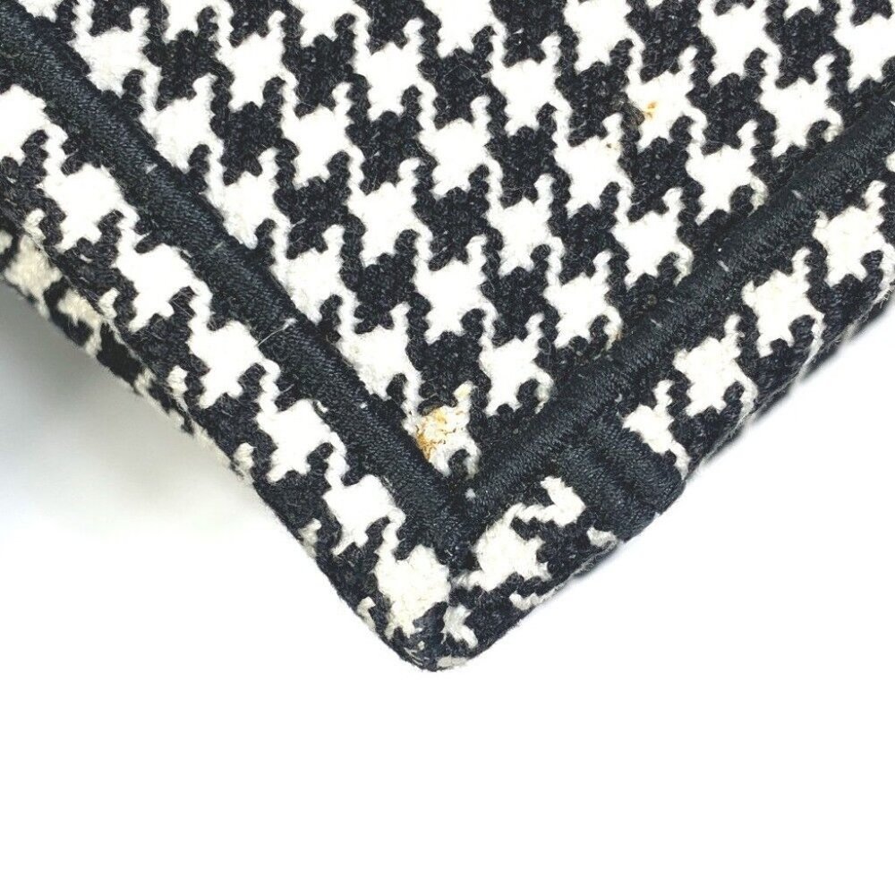 Authentic Dior Staggered pattern Hound Tooth Embroidery Book tote Tote Bag - Picture 8 of 12